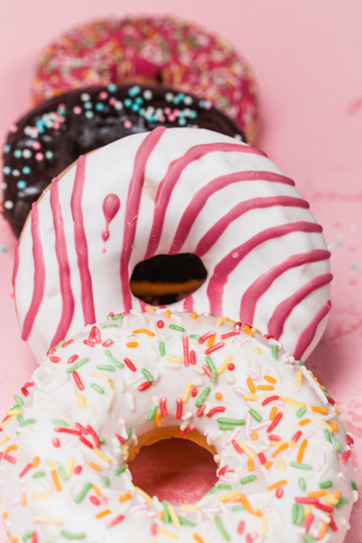 Selective Focus Photo of Colorful Donuts